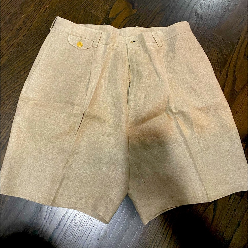 Men’s Nautical linen shorts